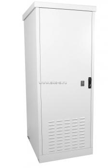Шкаф уличный всепогодный напольный 18U  (Ш700 x Г600), две двери