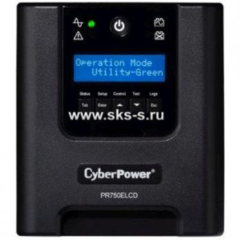ИБП CyberPower Line-Interactive PR750ELCD 750VA/675W USB/RS-232/EPO/SNMPslot (6 IEC С13)