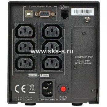 ИБП CyberPower Line-Interactive PR750ELCD 750VA/675W USB/RS-232/EPO/SNMPslot (6 IEC С13)