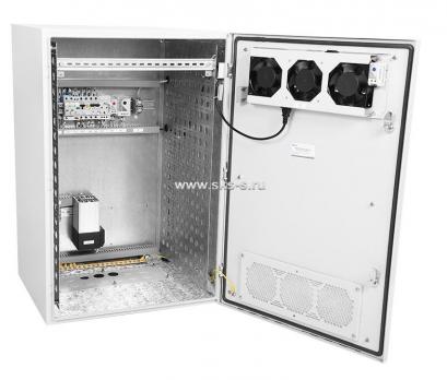 Шкаф уличный всепогодный настенный укомплектованный 12U (Ш600 x Г300), комплектация T1-IP54