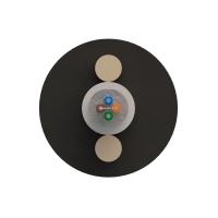 Оптический кабель Дроп-круглый 4 волокна 1 кН SM 9/125 G.657.A1 полиэтилен с центральной трубкой усилен стеклопрутками