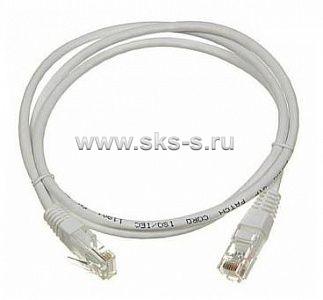 Шнур коммутационный U/UTP Кат.6, LSZH нг(А)-HFLTx, цвет серый, 3.0 м