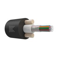 Оптический кабель Дроп-круглый 12 волокон 1.2 кН SM 9/125 G.657.A1 полиэтилен с центральной трубкой усилен стеклопрутками