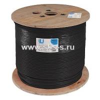 Кабель F/UTP, 4 пары, Кат.6 (Класс E), 250 МГц, AWG 23, универсальный LSZH нг(A)-HFLTx до -40°С, цвет черный, катушка 500 м