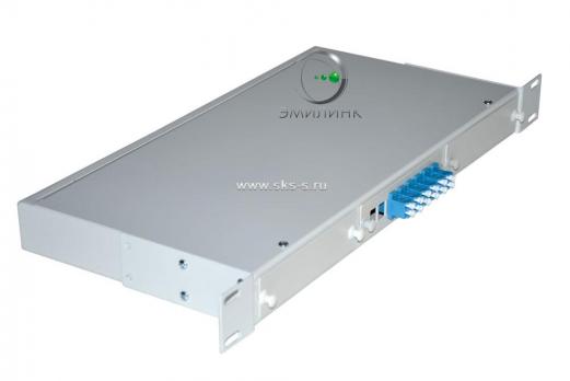 Кросс 19", предсобранный 1U, 6 портов LC/UPC duplex, 9/125 мкм (планки, сплайс-кассета, пигтейлы, КДЗС, адаптеры)