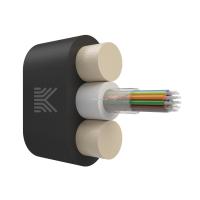 Оптический кабель Дроп-плоский 16 волокон 3 кН SM 9/125 G.657.A1 полиэтилен с центральной трубкой усилен стеклопрутками