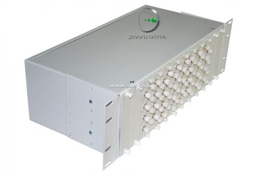 Кросс 19", предсобранный 3U, 64 порта FC/UPC, 50/125 мкм (планки, сплайс-кассета 2шт, пигтейлы, КДЗС, адаптеры)