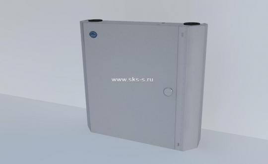 Оптический кросс (бокс) настенный, одна дверь, замок, до 96 портов