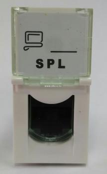 Розетка информационная UTP 1хRJ45 22,5х45 cat5e