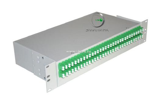 Кросс 19", предсобранный 2U, 64 порта LC/APC duplex, 9/125 мкм (сплошная панель, сплайс-кассета 4шт, пигтейлы, КДЗС, адаптеры)