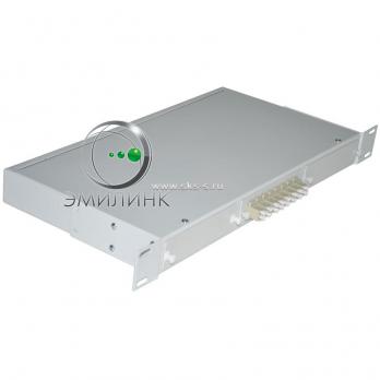 Кросс 19", предсобранный 1U, 8 портов LC/UPC duplex, 50/125 мкм ОМ4 (планки, сплайс-кассета, пигтейлы, КДЗС, адаптеры)