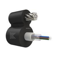 Оптический кабель 8 волокон 3 кН SM 9/125 G.657.A1 полиэтилен с центральной трубкой и выносным силовым элементом из стального троса