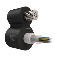 Оптический кабель 12 волокон 6 кН SM 9/125 G.657.A1 полиэтилен с центральной трубкой и выносным силовым элементом из стального троса