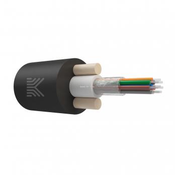 Оптический кабель Дроп-круглый 8 волокон 1 кН SM 9/125 G.657.A1 полиэтилен с центральной трубкой усилен стеклопрутками