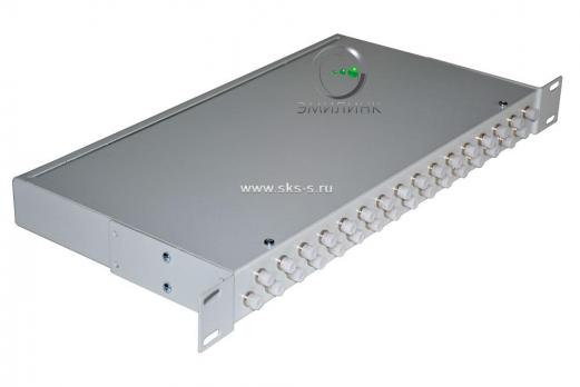 Кросс 19", предсобранный 1U, 32 порта FC/UPC, 9/125 мкм (сплошная панель, сплайс-кассета, пигтейлы, КДЗС, адаптеры)