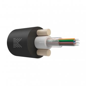 Оптический кабель Дроп-круглый 8 волокон 1.2 кН SM 9/125 G.657.A1 полиэтилен с центральной трубкой усилен стеклопрутками