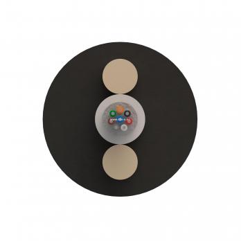 Оптический кабель Дроп-круглый 8 волокон 3 кН SM 9/125 G.657.A1 полиэтилен с центральной трубкой усилен стеклопрутками