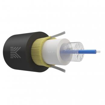 Оптический кабель Дроп-круглый 1 волокно 1 кН SM 9/125 G.657.A1 с центральной трубкой упрочняющей силовой элемент арамидные нити нг(А)-HF