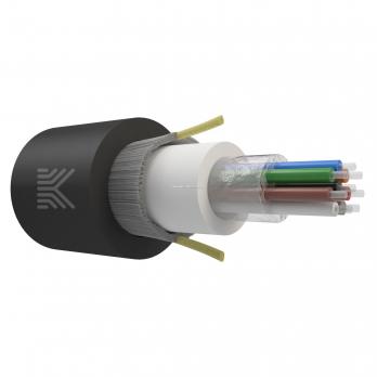 Оптический кабель Дроп-круглый 8 волокон 1 кН SM 9/125 G.657.A1 с центральной трубкой упрочняющей силовой элемент стеклонити нг(А)-HF