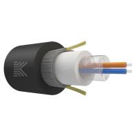 Оптический кабель Дроп-круглый 2 волокно 1 кН SM 9/125 G.657.A1 с центральной трубкой упрочняющей силовой элемент стеклонити нг(А)-HF