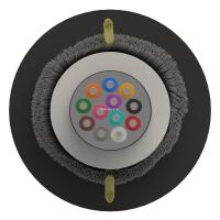 Оптический кабель Дроп-круглый 12 волокон 1 кН SM 9/125 G.657.A1 с центральной трубкой упрочняющей силовой элемент стеклонити полиэтилен