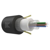 Оптический кабель Дроп-круглый 4 волокна 1 кН SM 9/125 G.657.A1 с центральной трубкой упрочняющей силовой элемент стеклонити полиэтилен