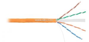 Кабель U/UTP, 4 пары, Кат.6, 250 МГц, AWG 23, внутр. LS0H нг(А)-HFLTx, кат. 500 м, цв. синий
