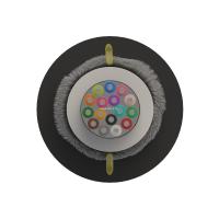 Оптический кабель Дроп-круглый 16 волокон 1 кН SM 9/125 G.657.A1 с центральной трубкой упрочняющей силовой элемент стеклонити полиэтилен