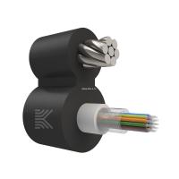 Оптический кабель 16 волокон 6 кН SM 9/125 G.657.A1 полиэтилен с центральной трубкой и выносным силовым элементом из стального троса