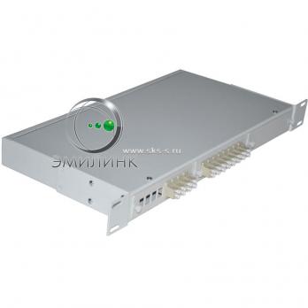 Кросс 19", предсобранный 1U, 12 портов LC/UPC duplex, 50/125 мкм ОМ4 (планки, сплайс-кассета, пигтейлы, КДЗС, адаптеры)