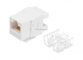 Модуль коммутационный типа Keystone, Кат.5e, 180°, цв. белый