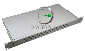 Кросс Распределительный Стоечный 1U до 24 портов FC/ST (сплошная панель)