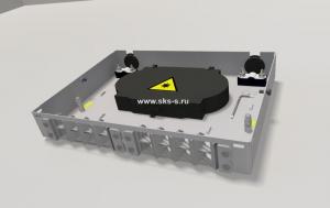 Оптический кросс (бокс) настенный, пенал, до 16 портов