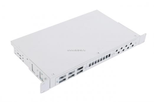 Кросс оптический 19" с комплектом вставок (Патч-панель 19"), цвет черный