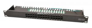 LUE-PPU25-1U-ISDN LU Патч-панель телефонная 19", 1U, 25 портов, Кат.3, 90°, RJ45/8P4C, Krone IDC