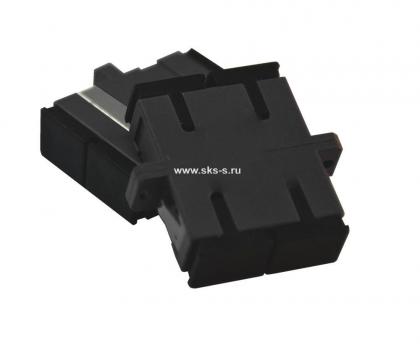 Оптическая розетка дуплекс SC sm/mm Black