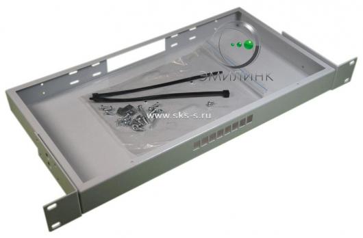 Кросс Распределительный Стоечный 1U до 8 портов SC/LC duplex (сплошная панель)