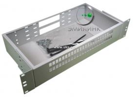Кросс Распределительный Стоечный 2U до 48 портов SC/LC duplex (сплошная панель)