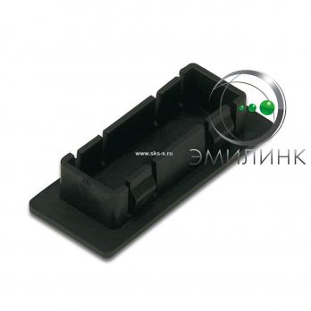 Заглушка SC duplex/LC quadro пластик черный