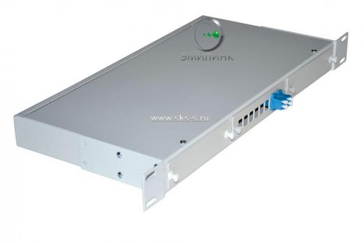 Кросс 19", предсобранный 1U, 2 порта LC/UPC duplex, 9/125 мкм (планки, сплайс-кассета, пигтейлы, КДЗС, адаптеры)