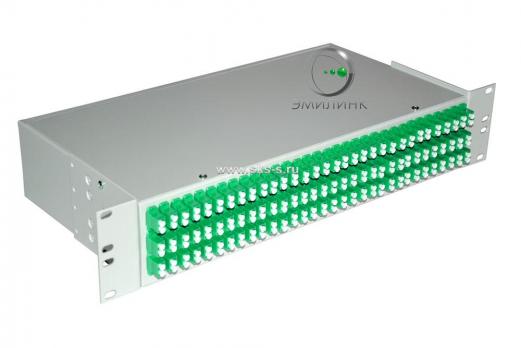 Кросс 19", предсобранный 2U, 96 портов LC/APC duplex, 9/125 мкм (сплошная панель, сплайс-кассета 6шт, пигтейлы, КДЗС, адаптеры)
