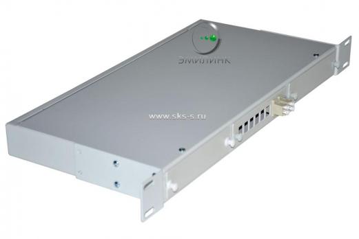 Кросс 19", предсобранный 1U, 2 порта LC/UPC duplex, 50/125 мкм (планки, сплайс-кассета, пигтейлы, КДЗС, адаптеры)