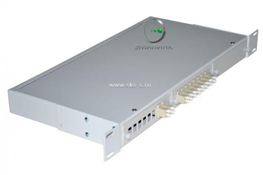 Кросс 19", предсобранный 1U, 10 портов LC/UPC duplex, 62.5/125 мкм (планки, сплайс-кассета, пигтейлы, КДЗС, адаптеры)