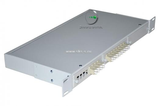 Кросс 19", предсобранный 1U, 12 портов LC/UPC duplex, 62.5/125 мкм (планки, сплайс-кассета, пигтейлы, КДЗС, адаптеры)