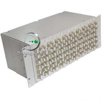 Кросс 19", предсобранный 4U, 144 порта LC/UPC duplex, 50/125 мкм ОМ3 (планки, сплайс-кассета 9шт, пигтейлы, КДЗС, адаптеры)