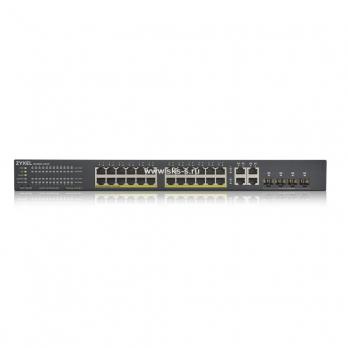 Гибридный Smart L2 коммутатор PoE+ Zyxel NebulaFlex GS1920-24HPv2 [GS192024HPV2-EU0101F]