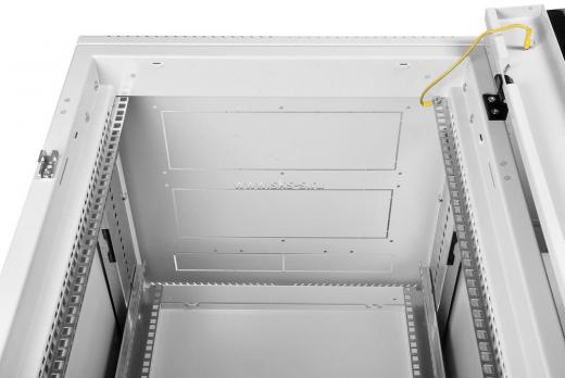Шкаф телекоммуникационный напольный 42U (800 x 1000) дверь перфорированная, задние двойные перф.