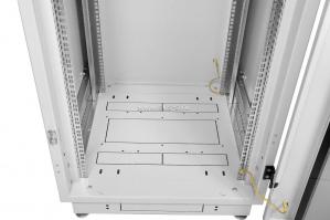 Шкаф телекоммуникационный напольный 47U (800 x 1000) дверь перфорированная, задние двойные перф.