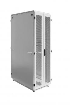 Шкаф телекоммуникационный напольный 47U (800 x 1000) дверь перфорированная, задние двойные перф.