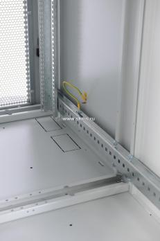 Шкаф серверный напольный 45U (800 x 1000) дверь перфорированная, задние двойные перфорированные